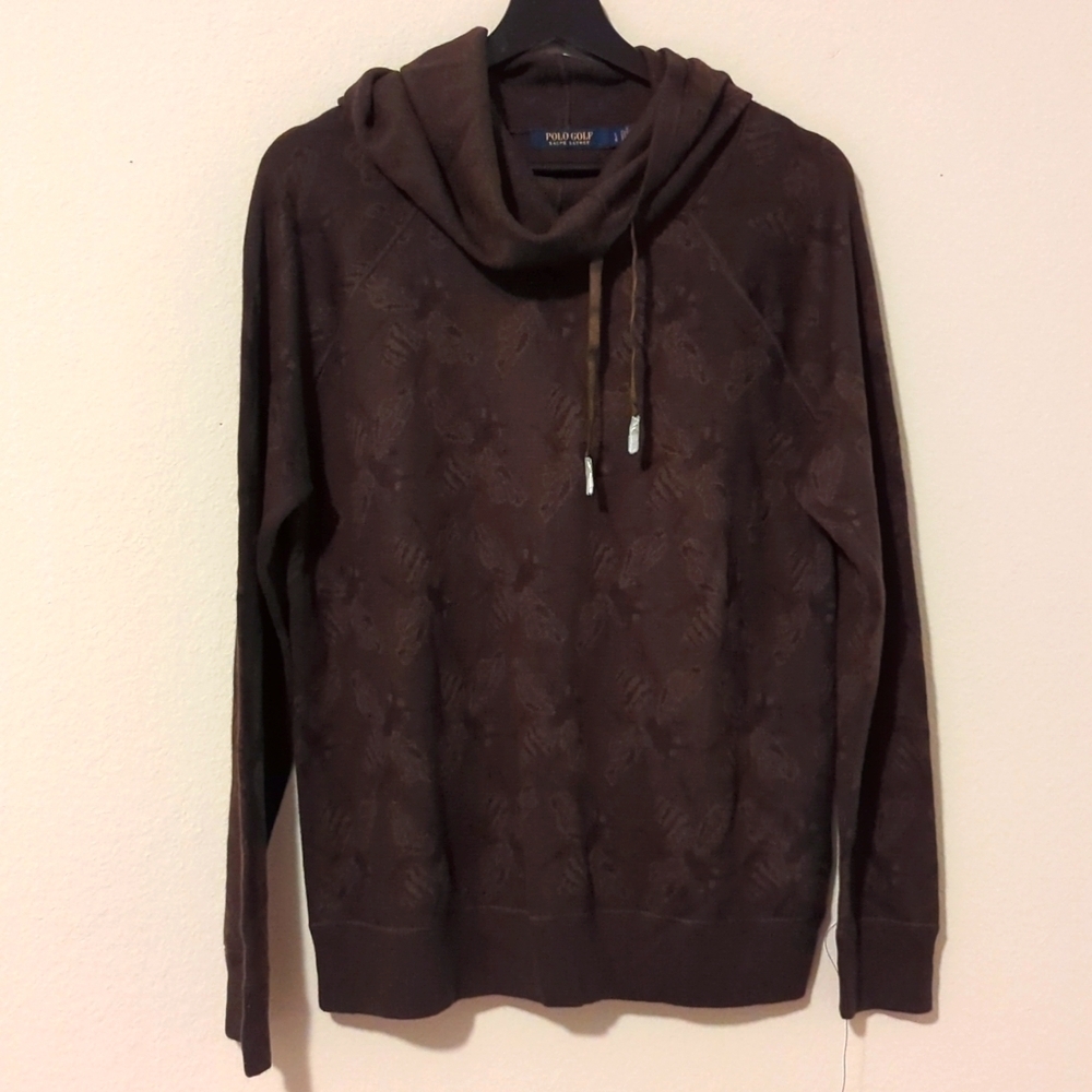 Polo Golf Ralph Lauren Men's GRN/BLK Large size hoodie sweater.